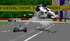 Monza, non-championship race. I play with Katayama. He took off and crashed on a groung. A huge accident! (GIF-animation)