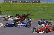 Reims, non-championship race. A real anarchy! (Here I used the upgrade of the GP2)