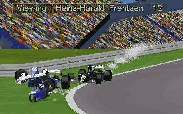 Interlagos, non-championship race. I changed my racing line and Bernard was launched into the air after clipping my wheel