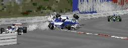 Monte-Carlo, non-championship race. I hit Alboreto's Minardi